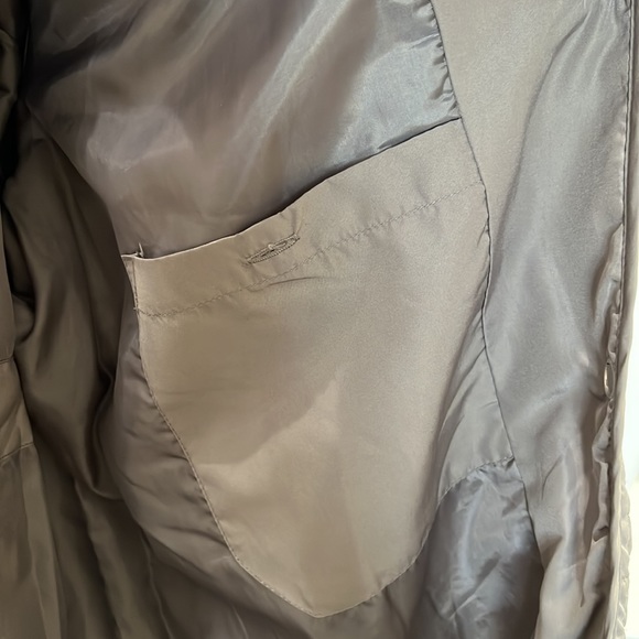 {Jane Ashley}Sz 1X Light Weight Gray Quilted Snap Front Jacket - Picture 7 of 8